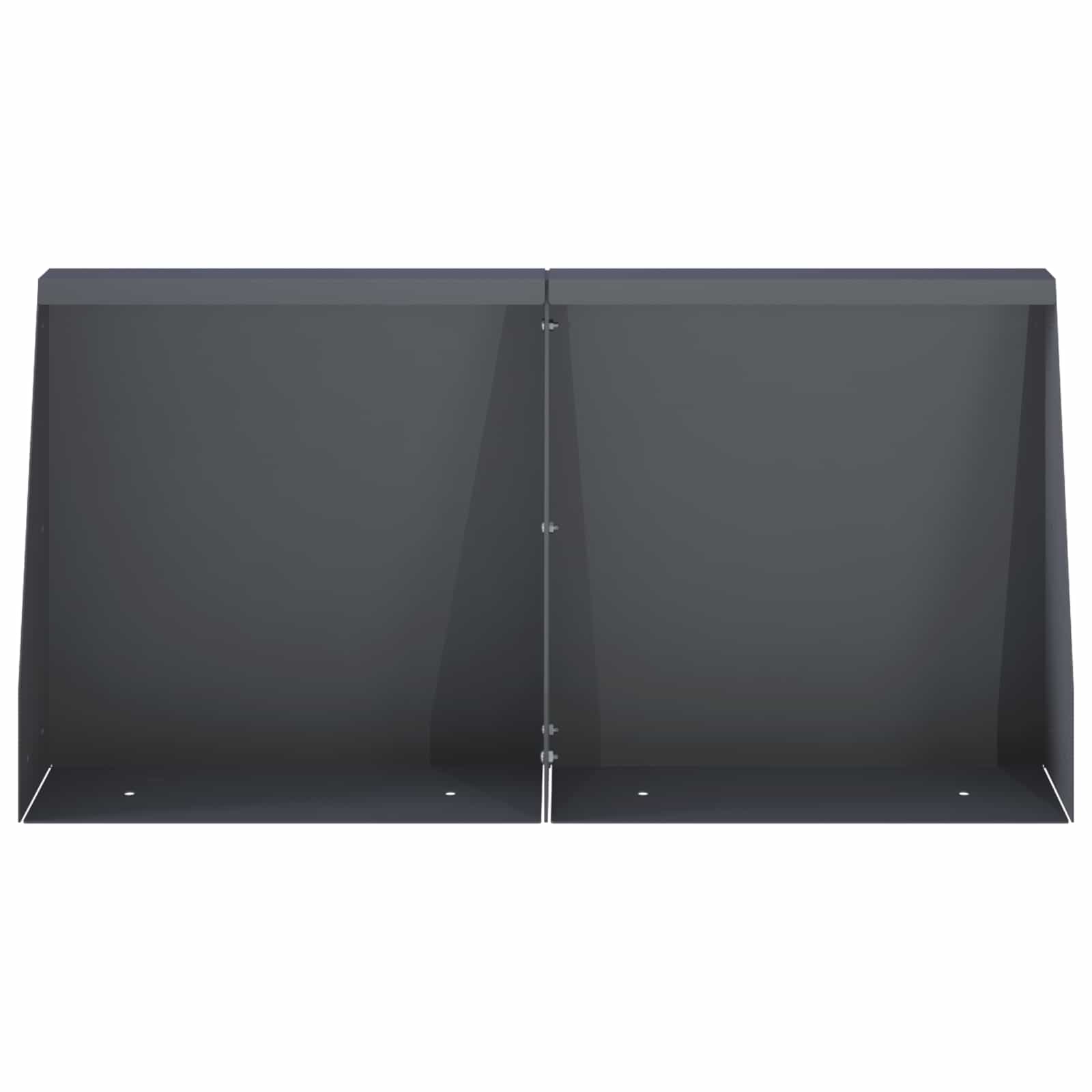 Задържащи стени 4 бр. 40 x 12 x 30 см Стомана Антрацит — изображение 3