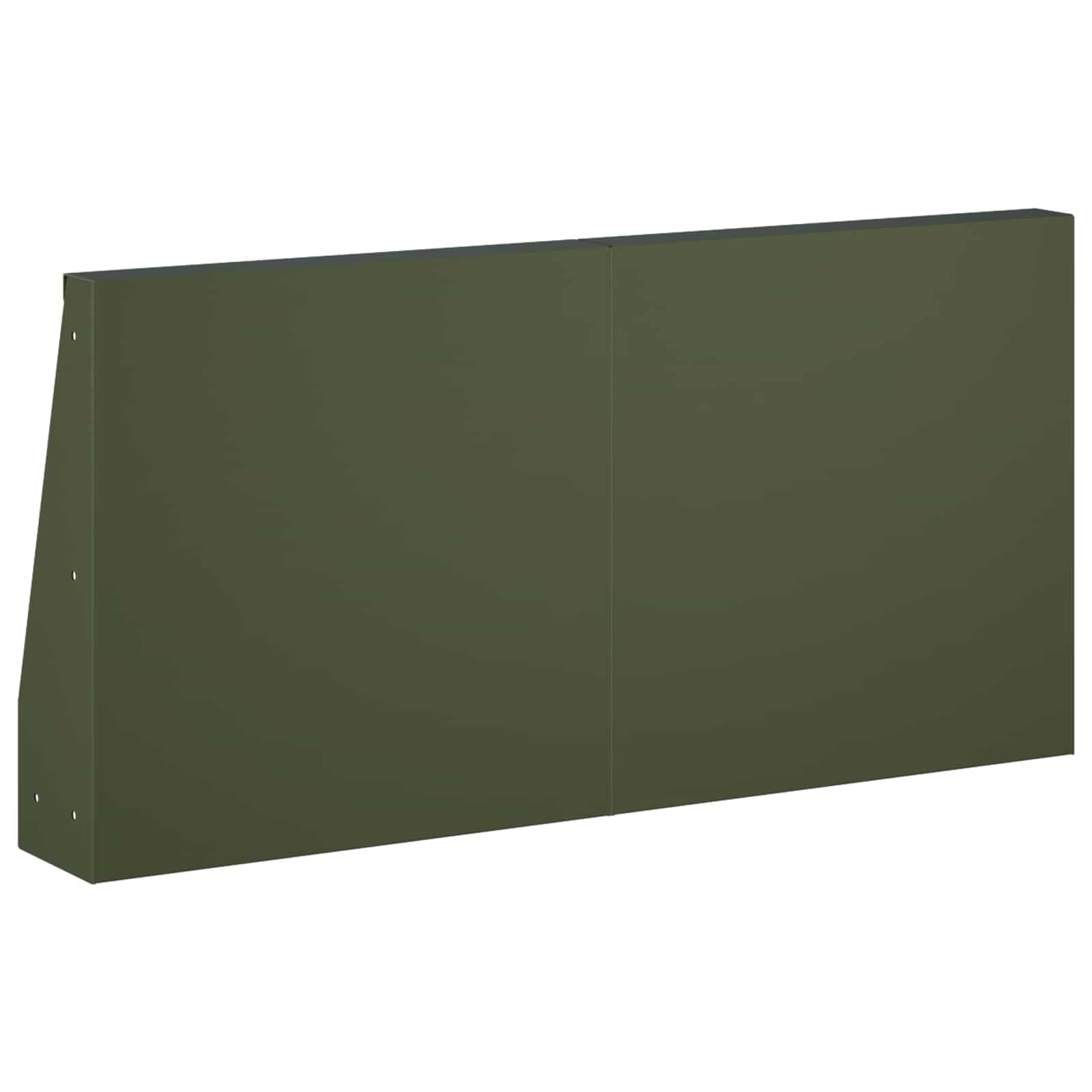 Zadrževanje stene 4 kos 40 x 12 x 30 cm Jeklo Olivno zelena