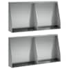 vidaXL Tugisein 4 tk 40 x 12 x 30 cm Tsingitud teras H&otilde;bedane
