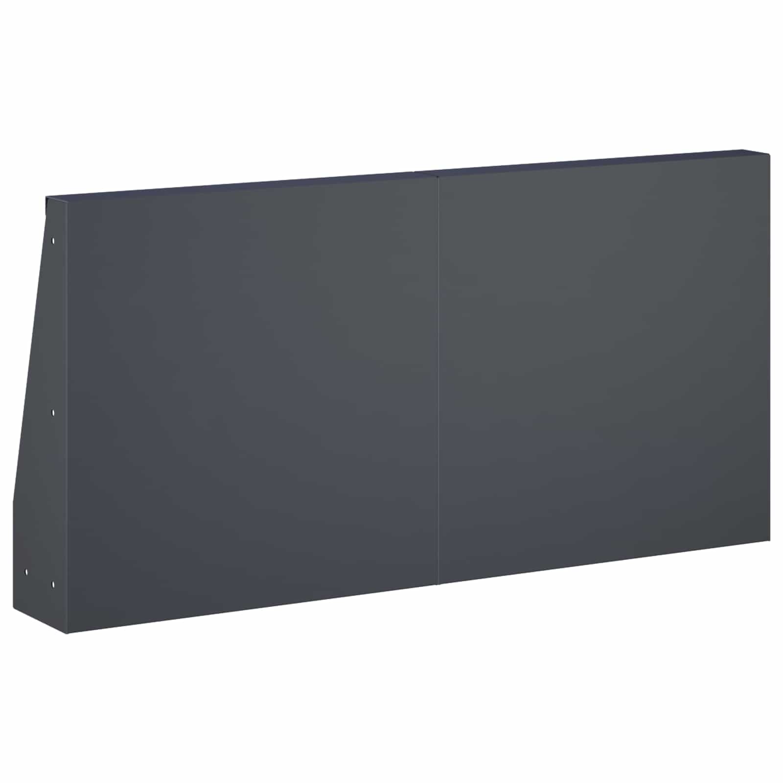 Zadrževanje stene 4 kos 40 x 12 x 40 cm Jeklo Antracit