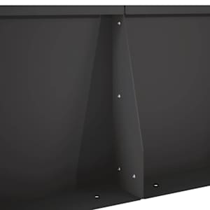 Opěrná zeď 4 ks 40 x 12 x 50 cm Ocel Černá - obrázek 8