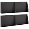 vidaXL Tugisein 4 tk 60 x 12 x 50 cm Teras Must