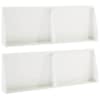 vidaXL Tugisein 4 tk 60 x 12 x 50 cm Teras Valge