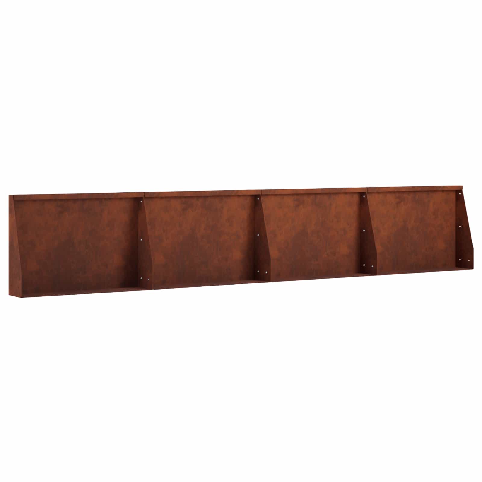 Задържащи стени 4 бр. 60 x 12 x 50 см Кортенова стомана — изображение 2