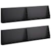 vidaXL Tugisein 4 tk 80 x 12 x 30 cm Teras Must