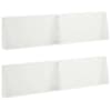 vidaXL Tugisein 4 tk 80 x 12 x 40 cm Teras Valge