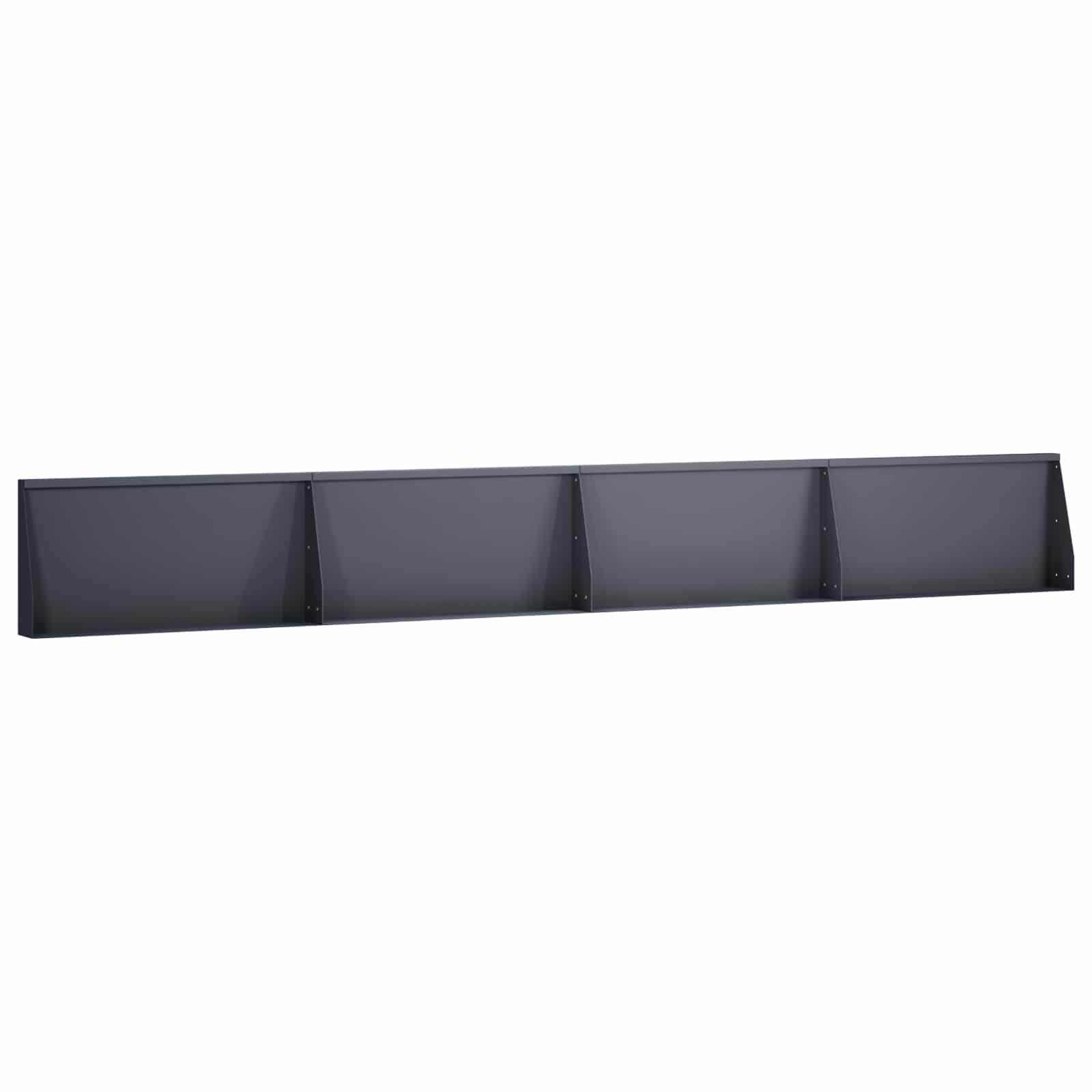 Задържащи стени 4 бр. 80 x 12 x 40 см Стомана Антрацит — изображение 2
