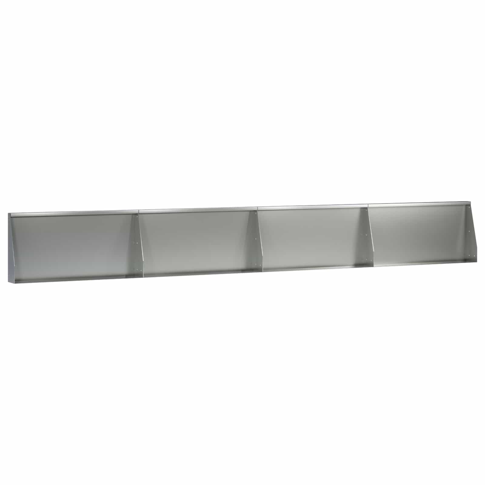 Задържащи стени 4 бр. 80 x 12 x 40 см Поцинкована стомана — изображение 2