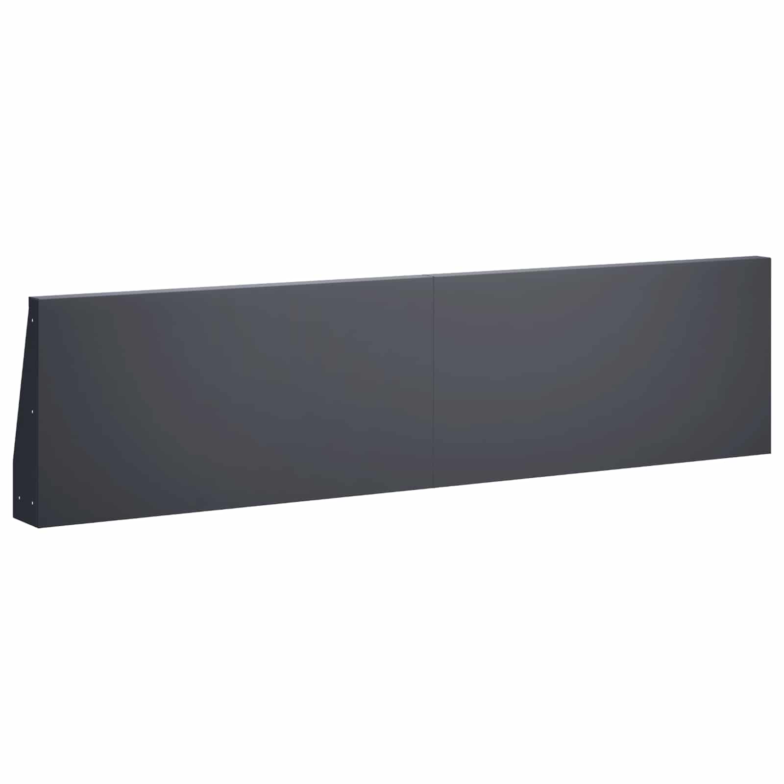 Zadrževanje stene 4 kos 80 x 12 x 50 cm Jeklo Antracit