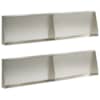 vidaXL Tugisein 4 tk 80 x 12 x 50 cm Roostevaba teras H&otilde;bedane