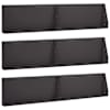 vidaXL Tugisein 6 tk 100 x 12 x 30 cm Teras Must