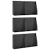 vidaXL Tugisein 6 tk 40 x 12 x 30 cm Teras Must