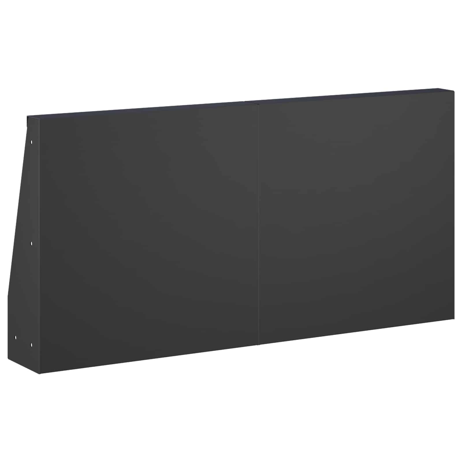 Zadrževanje stene 6 kos 40 x 12 x 40 cm Jeklo Črna