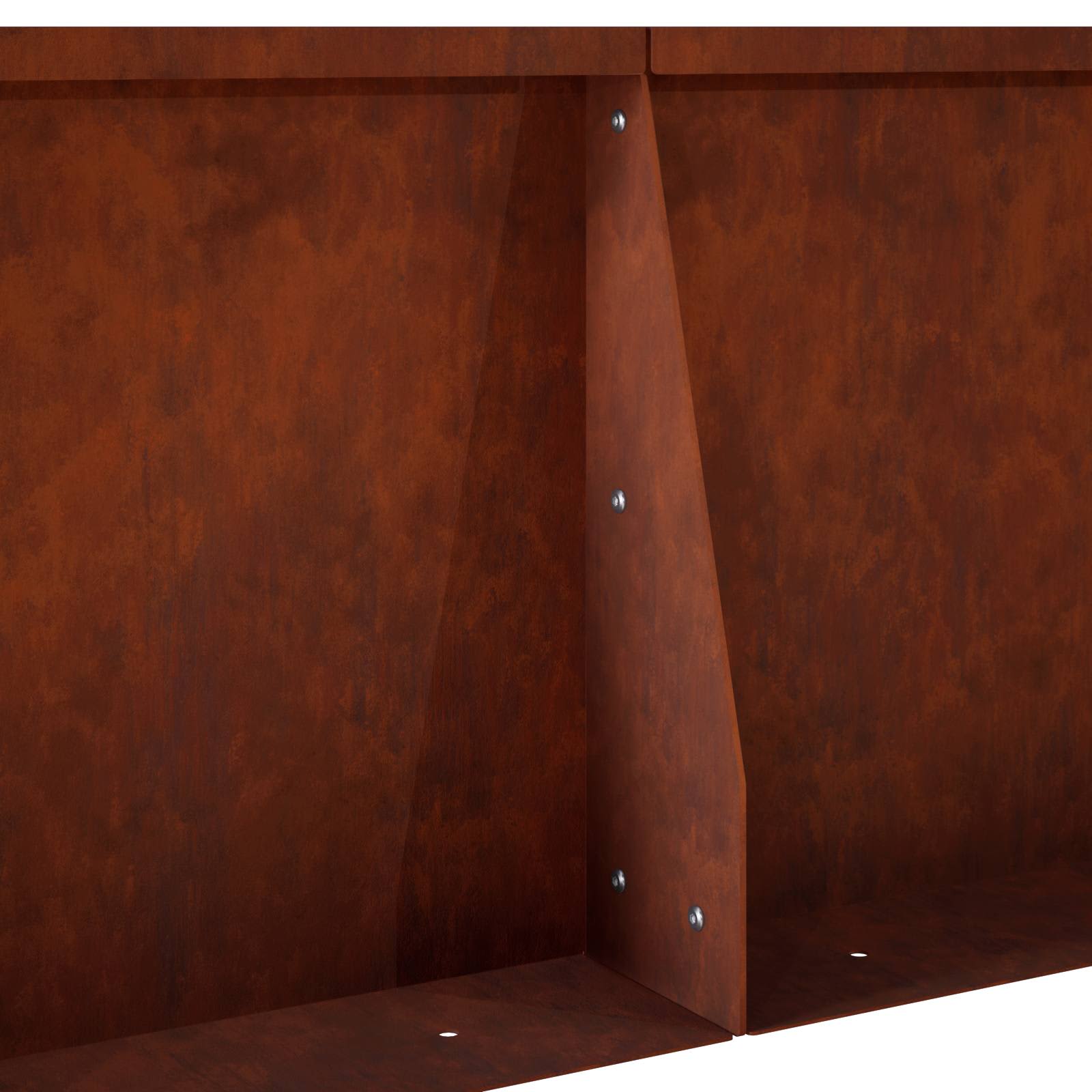 Zadrževanje stene 6 kos 60 x 12 x 40 cm Vremensko odporno jeklo