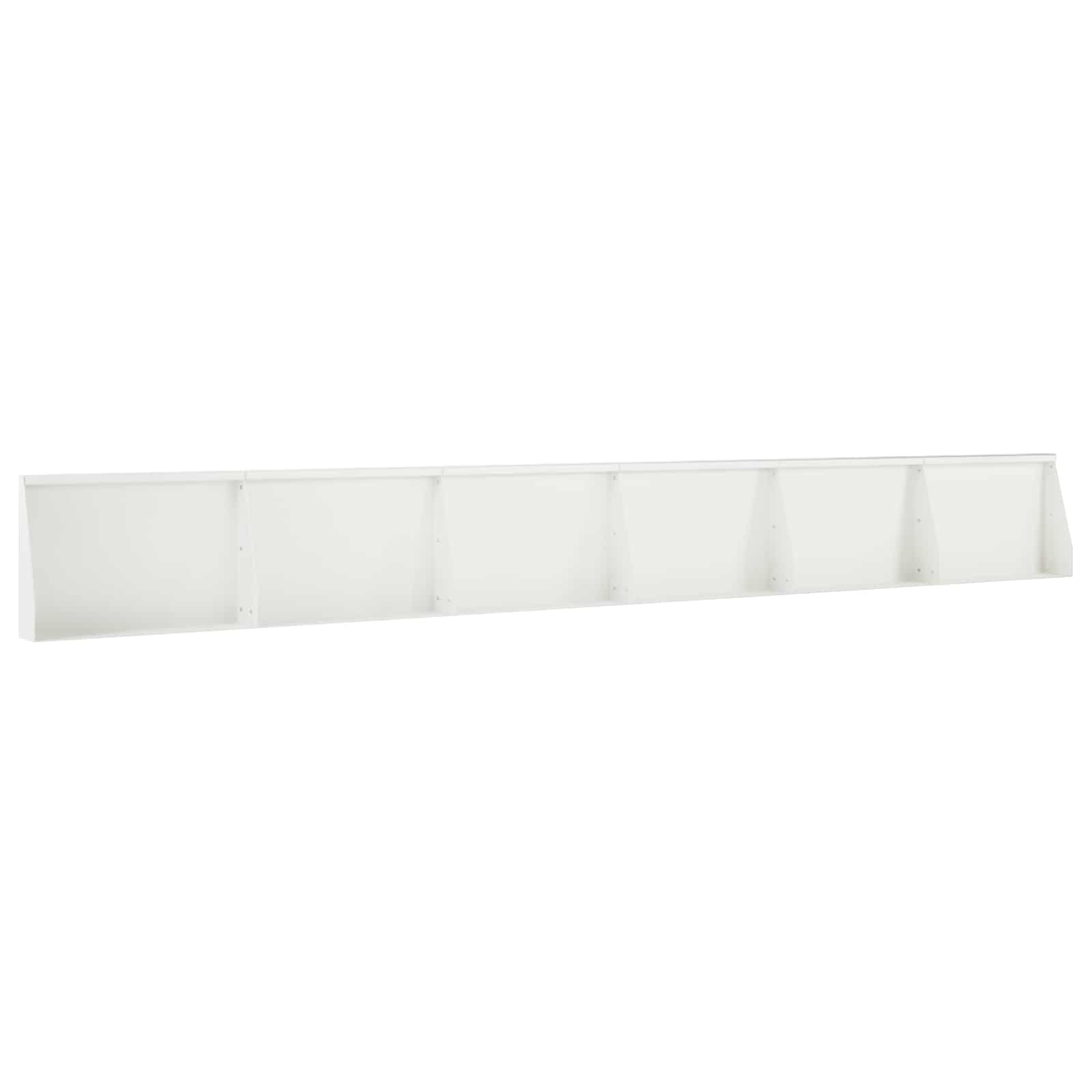 Задържащи стени 6 бр. 60 x 12 x 50 см Стомана Бяло — изображение 2
