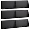 vidaXL Tugisein 6 tk 80 x 12 x 30 cm Teras Must