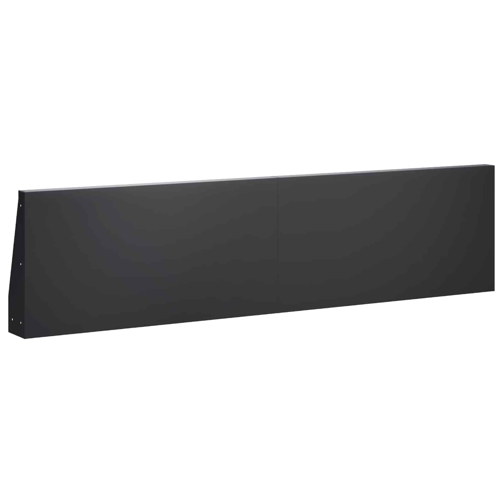 Zadrževanje stene 6 kos 80 x 12 x 30 cm Jeklo Črna