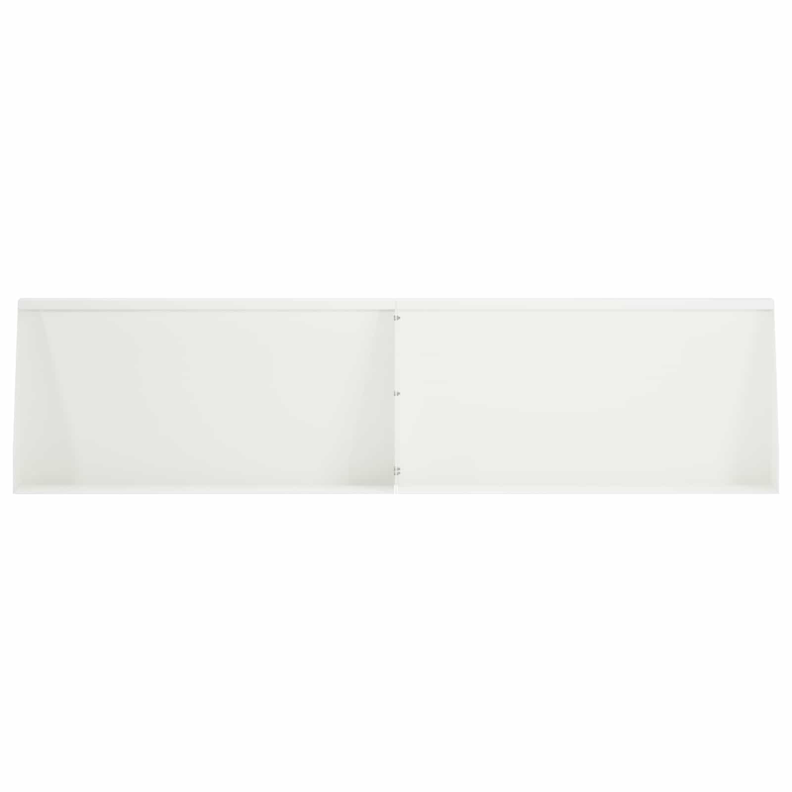 Задържащи стени 6 бр. 80 x 12 x 30 см Стомана Бяло — изображение 3