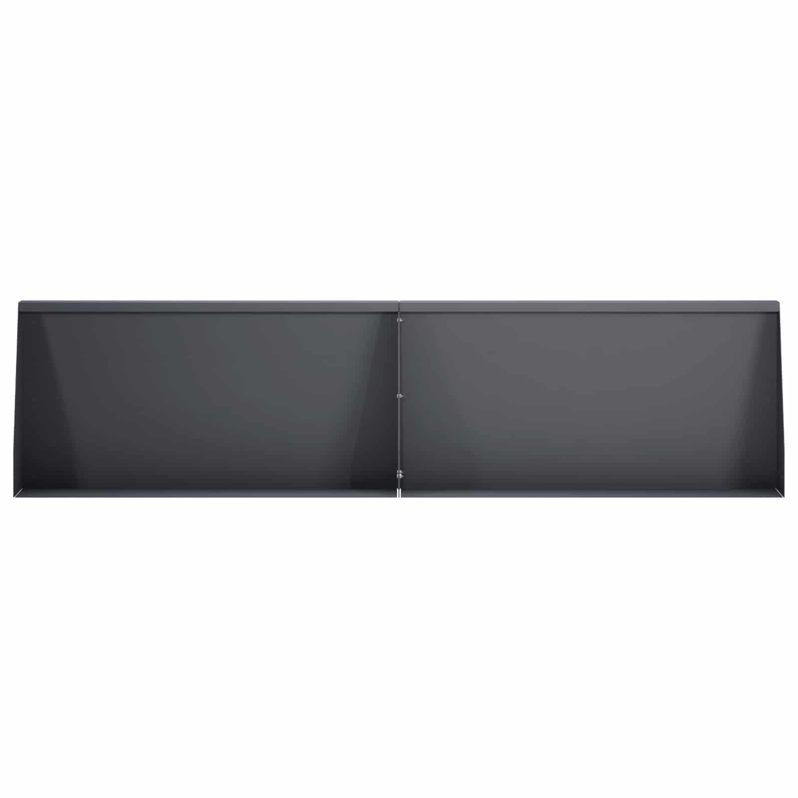 Задържащи стени 6 бр. 80 x 12 x 40 см Стомана Антрацит — изображение 3