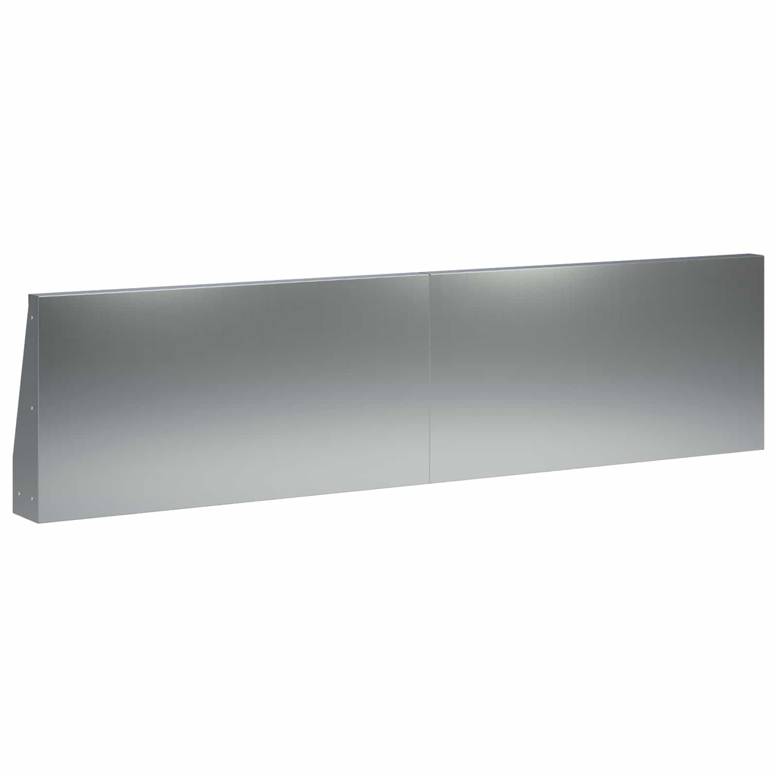 Zadrževanje stene 6 kos 80 x 12 x 50 cm Pocinkano jeklo Srebrna