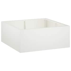 vidaXL Tugisein 4 tk 100 x 100 x 30 cm Teras Valge