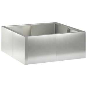 vidaXL Tugisein 4 tk 100 x 100 x 30 cm Roostevaba teras H&otilde;bedane