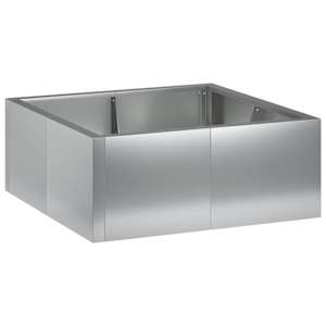 vidaXL Tugisein 4 tk 100 x 100 x 30 cm Tsingitud teras H&otilde;bedane