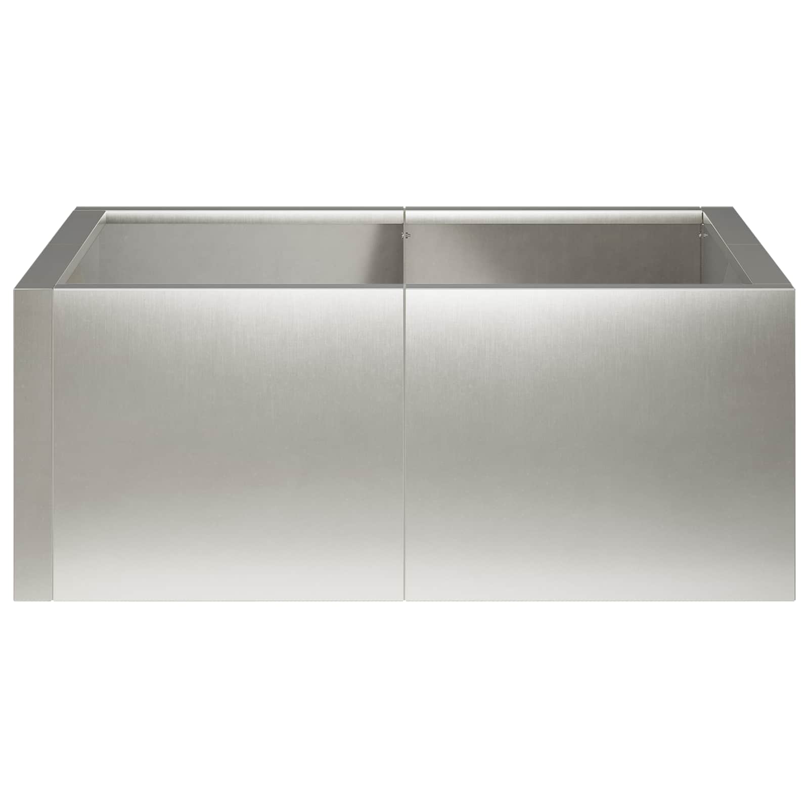 Zadrževanje stene 4 kos 100 x 100 x 50 cm Nerjaveče jeklo