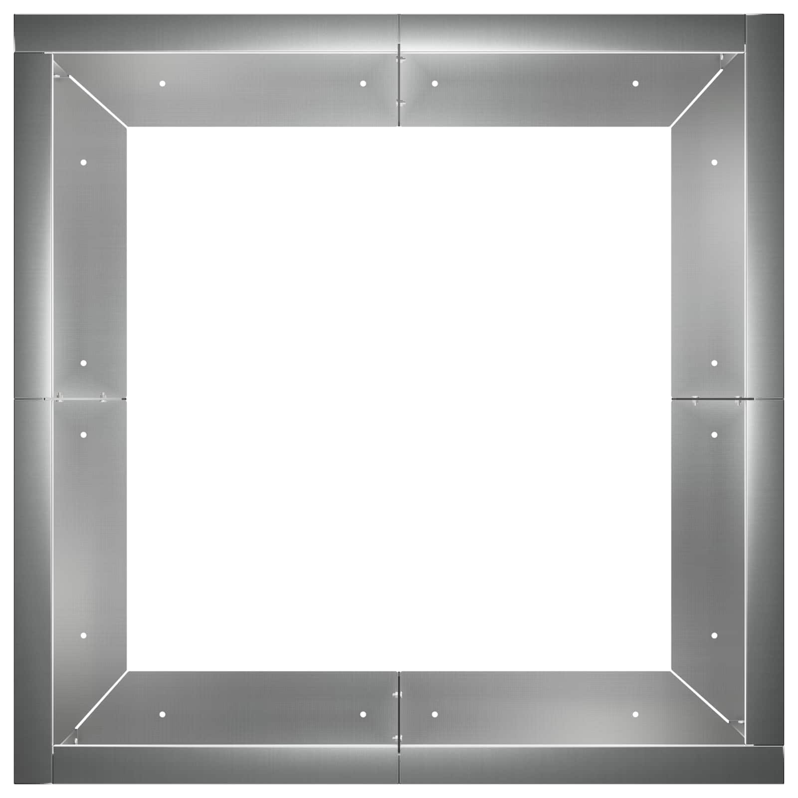 Задържащи стени 4 бр. 100 x 100 x 50 cm Поцинкована стомана — изображение 4