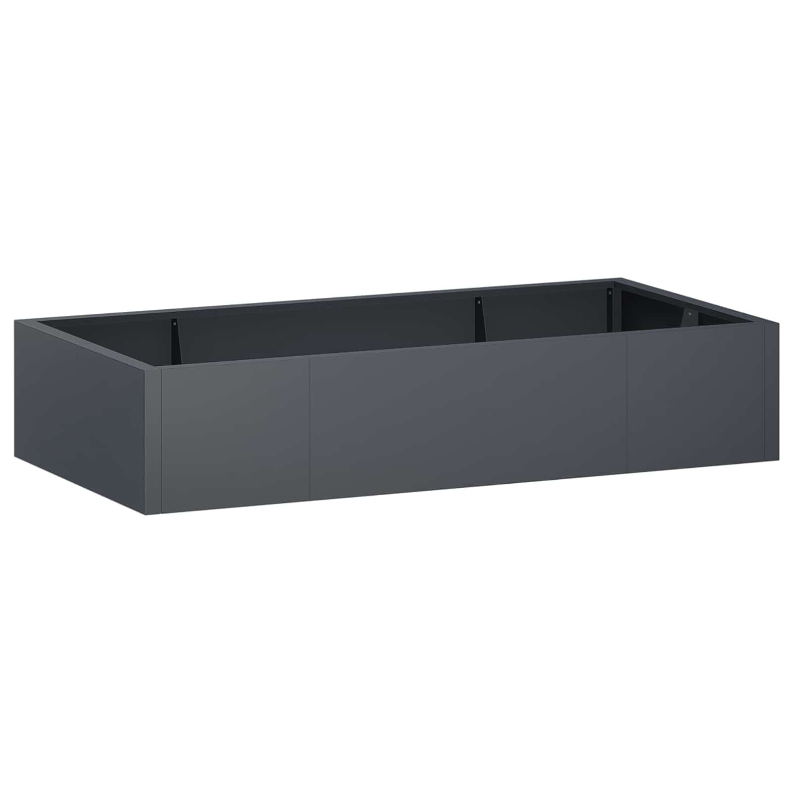 Задържащи стени 6 бр. 200 x 100 x 30 см Стомана Антрацит