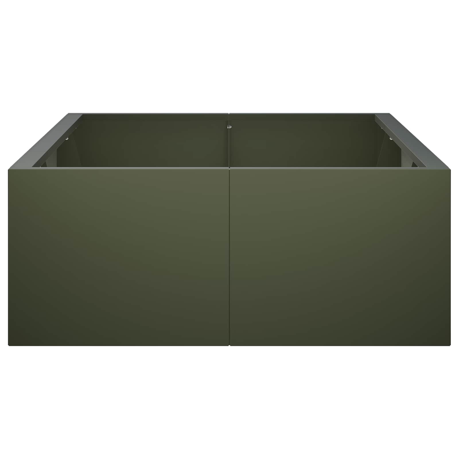 Zadrževanje stene 6 kos 200 x 100 x 40 cm Jeklo Olivno zelena