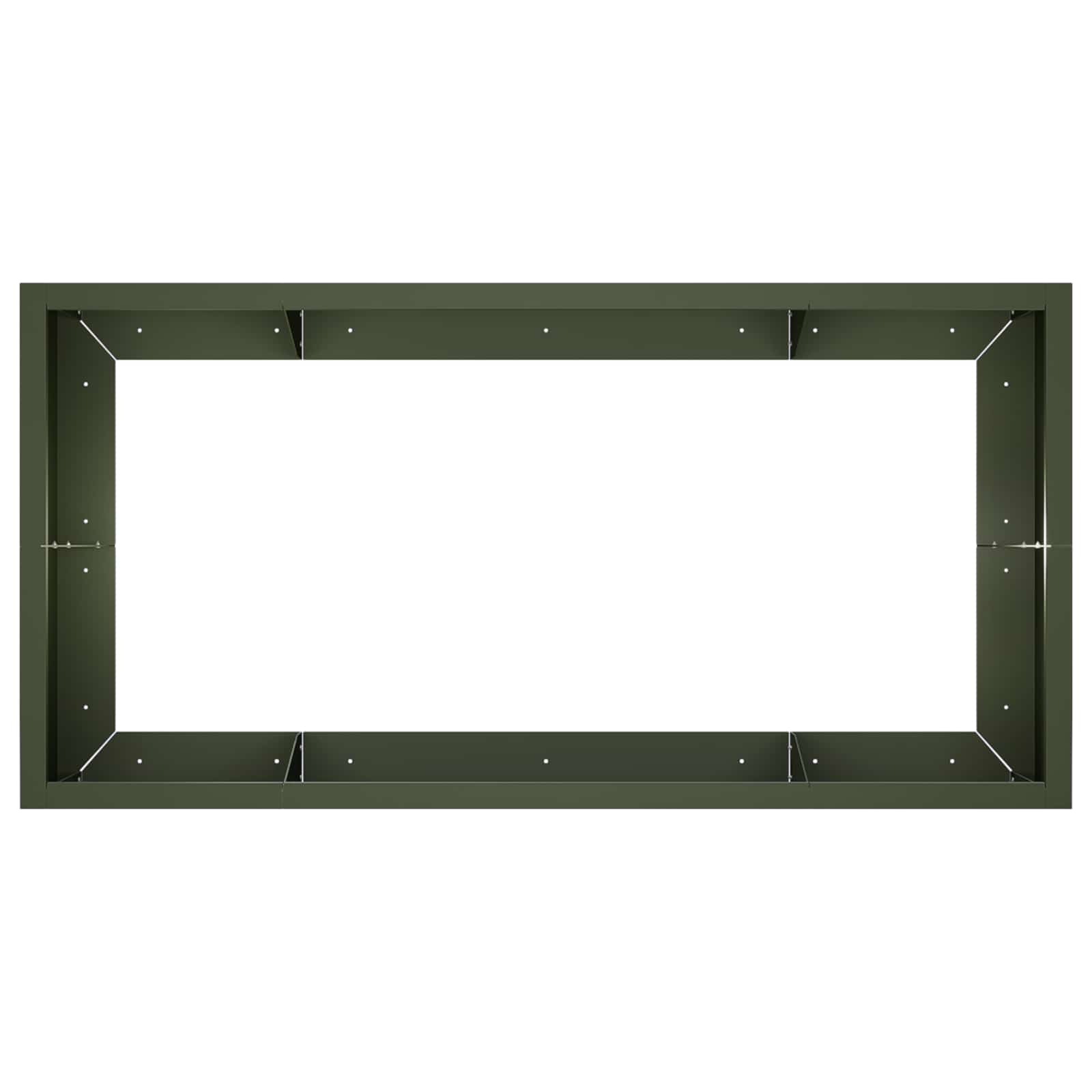 Zadrževanje stene 6 kos 200 x 100 x 40 cm Jeklo Olivno zelena