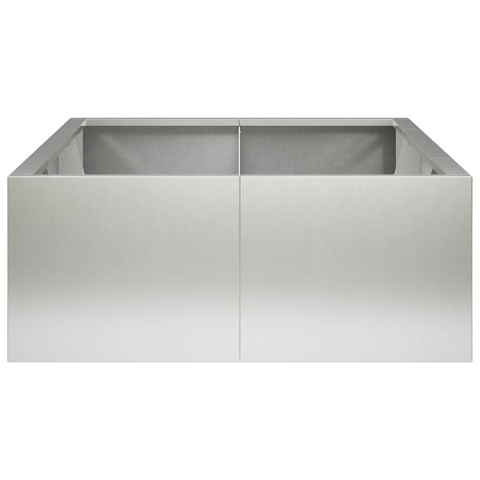 Zadrževanje stene 6 kos 200 x 100 x 50 cm Nerjaveče jeklo