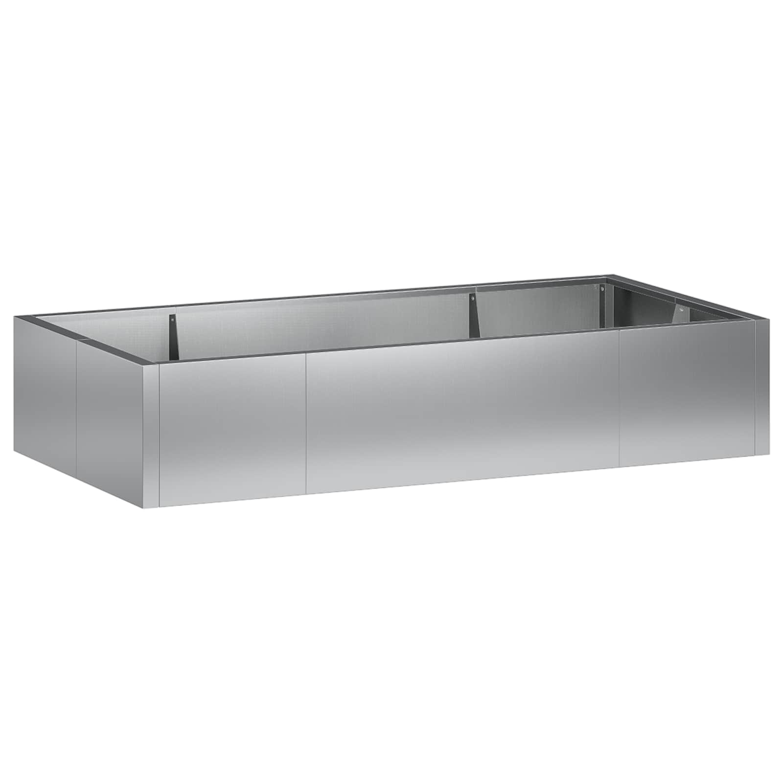 vidaXL Oporný múr 6 ks 200 x 100 x 50 cm Pozinkovaná oceľ Strieborná