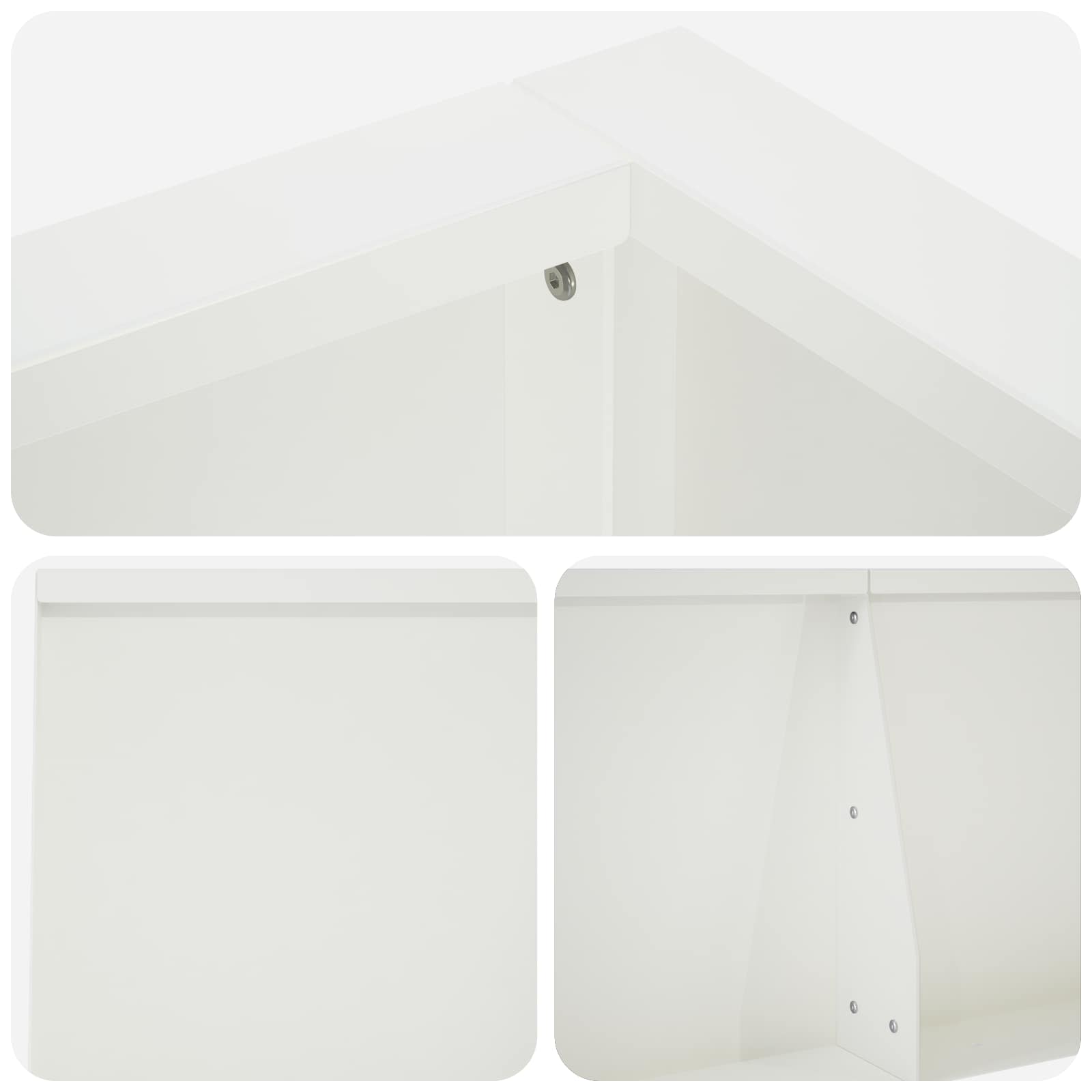 Zadrževanje stene 8 kos 300 x 100 x 30 cm Jeklo Bela