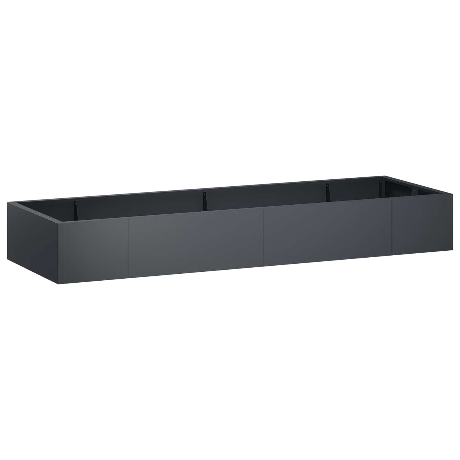 vidaXL Oporný múr 8 ks 300 x 100 x 40 cm Oceľ Antracitová