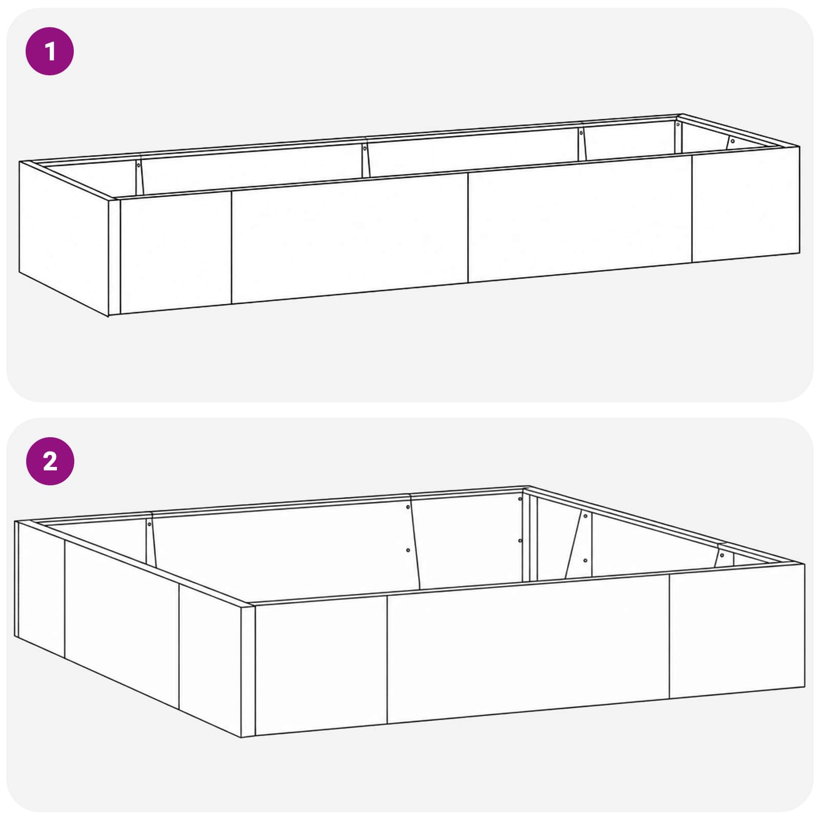Zadrževanje stene 8 kos 300 x 100 x 50 cm Jeklo Olivno zelena