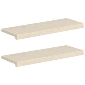 vidaXL Astme katte 2 tk 70 x 25 x 2 cm Valge Tugev Tamme Puit