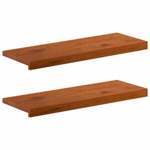 vidaXL Astme katte 2 tk 80 x 25 x 2 cm Pruun Tugev Tamme Puit