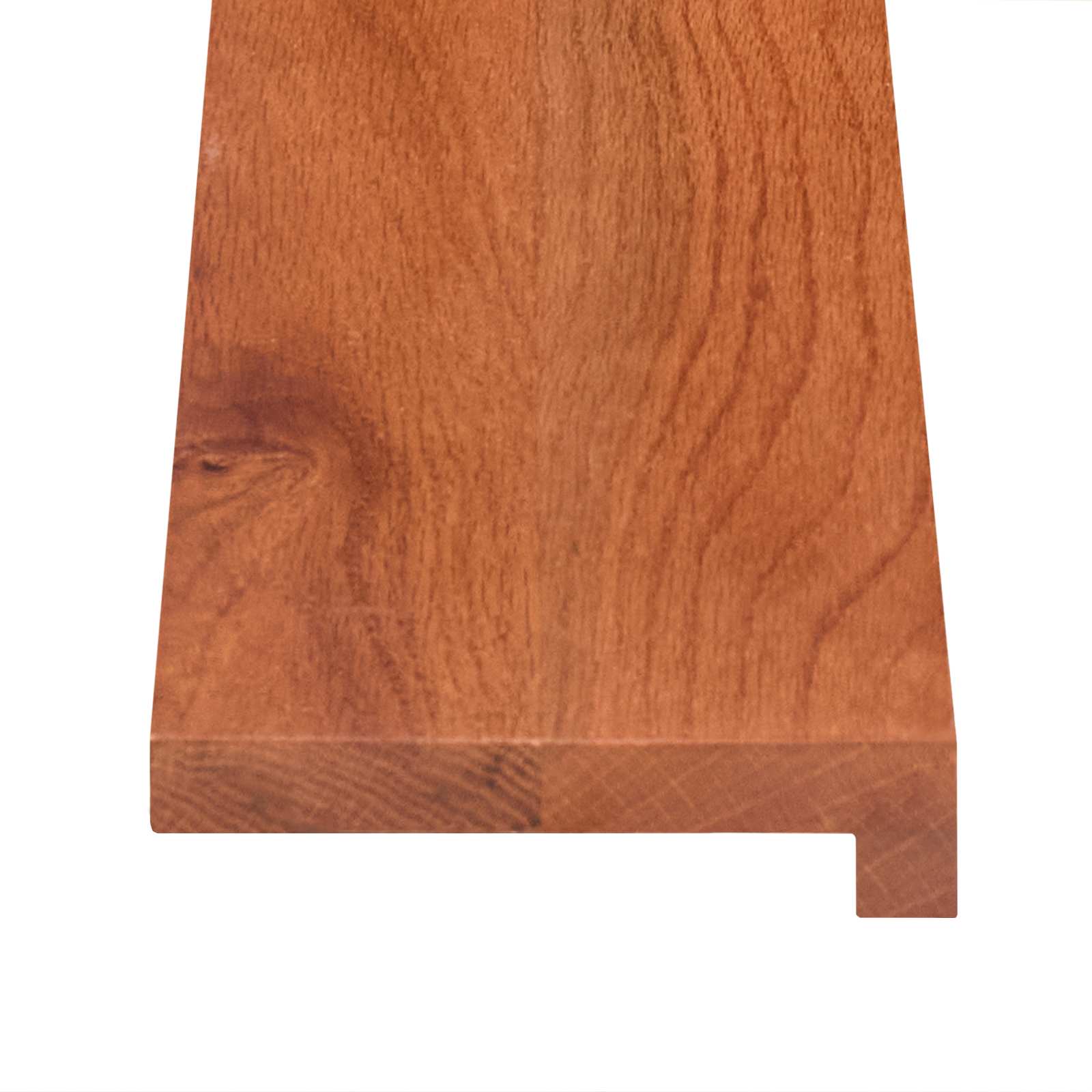 Trap Tread 2 st 120 x 25 x 2 cm Bruin Massief Eikenhout image 4