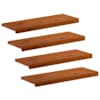 vidaXL Astme katte 4 tk 80 x 25 x 2 cm Pruun Tugev Tamme Puit
