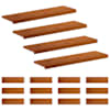 vidaXL Astme katte 16 tk 90 x 25 x 2 cm Pruun Tugev Tamme Puit