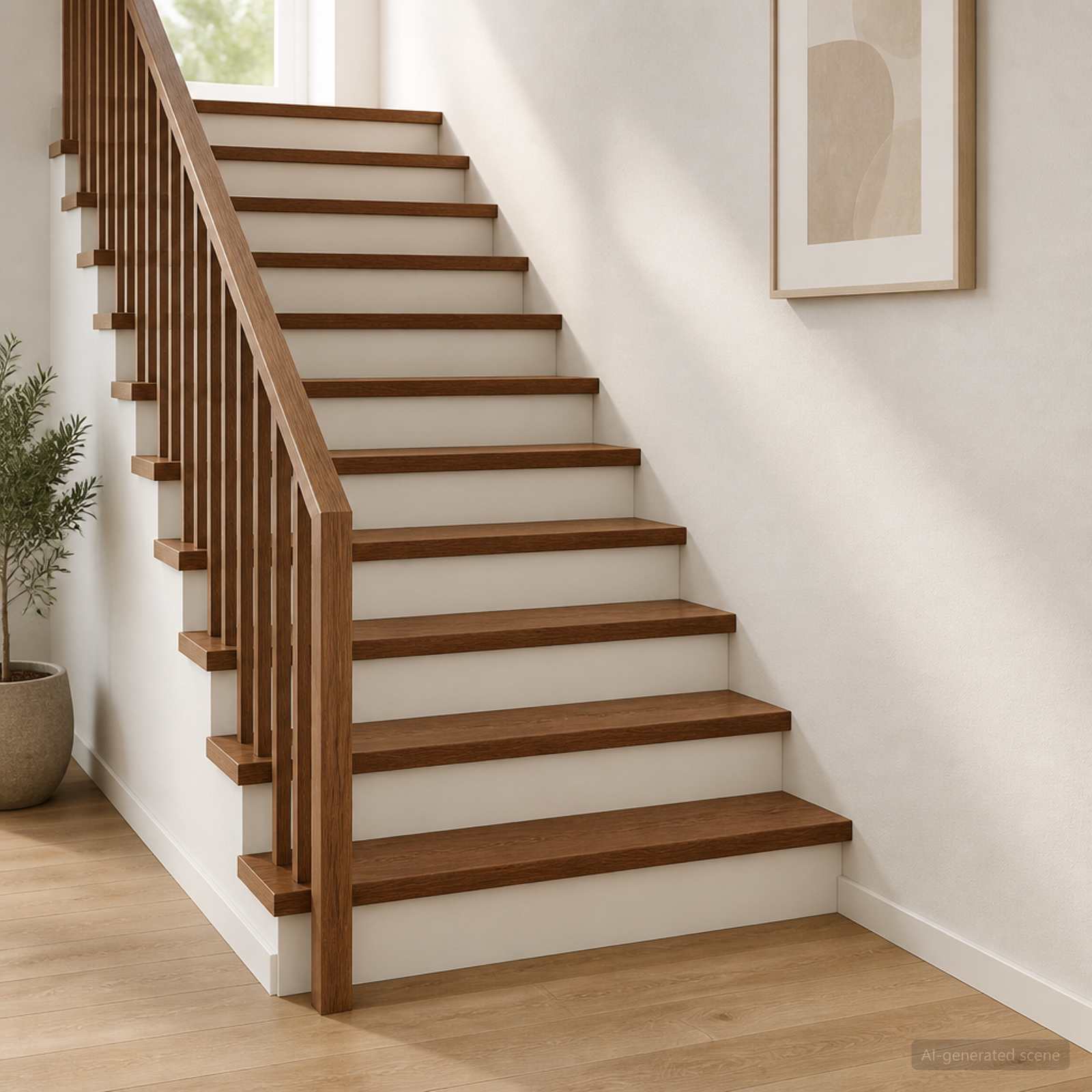 Trap Tread 20 st 80 x 30 x 2 cm Donkerbruin Massief Eikenhout image 1
