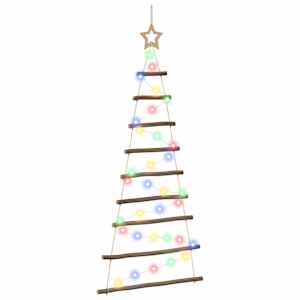 vidaXL Rippuv j&otilde;ulupuu 120 cm 50 LED-i Mitmev&auml;rviline