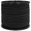 vidaXL Bungee k&ouml;ied 8 mm Must PP ja kumm