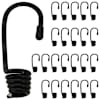 vidaXL Konksud 24 tk Must 4 mm x 5 cm Teras
