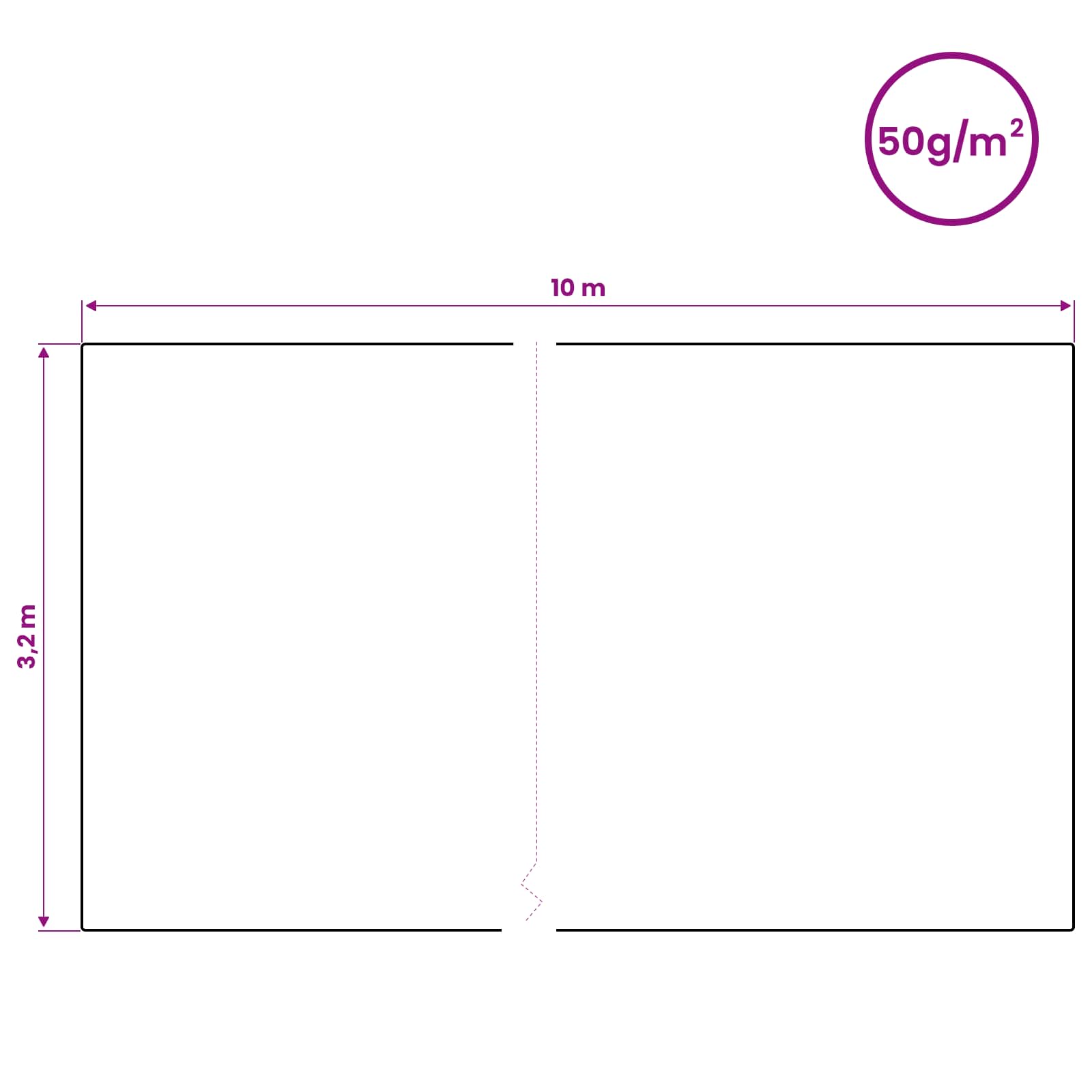 Vorstbescherming Plantvlies 50 gsm 10 x 3,2 m Niet-geweven Stof image 11