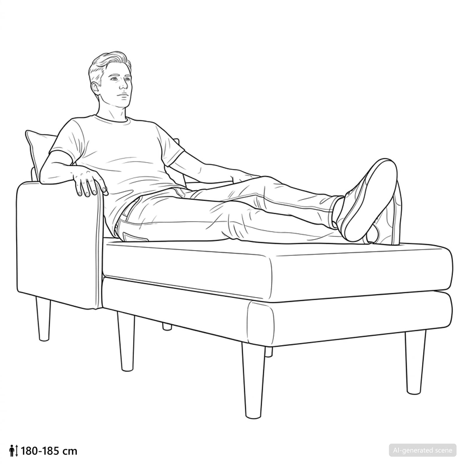 Velik počivalnik Roza Bouclé