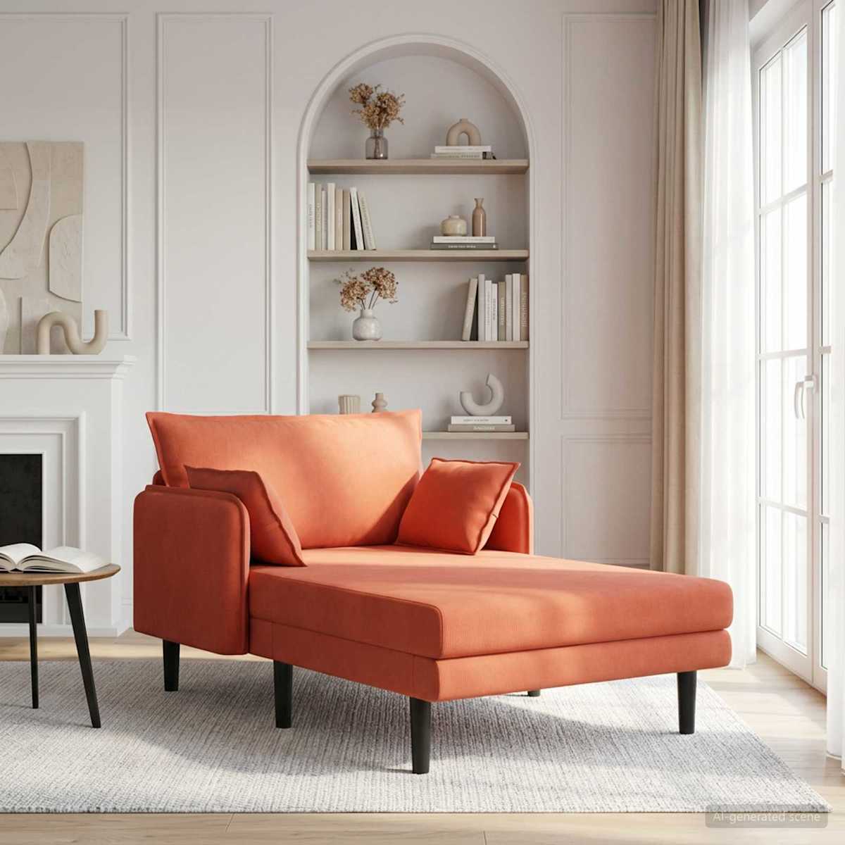 Overdimensioneret chaiselong Corduroy stof