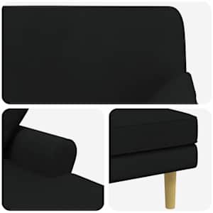 Lenoška Černá Textil - obrázek 6